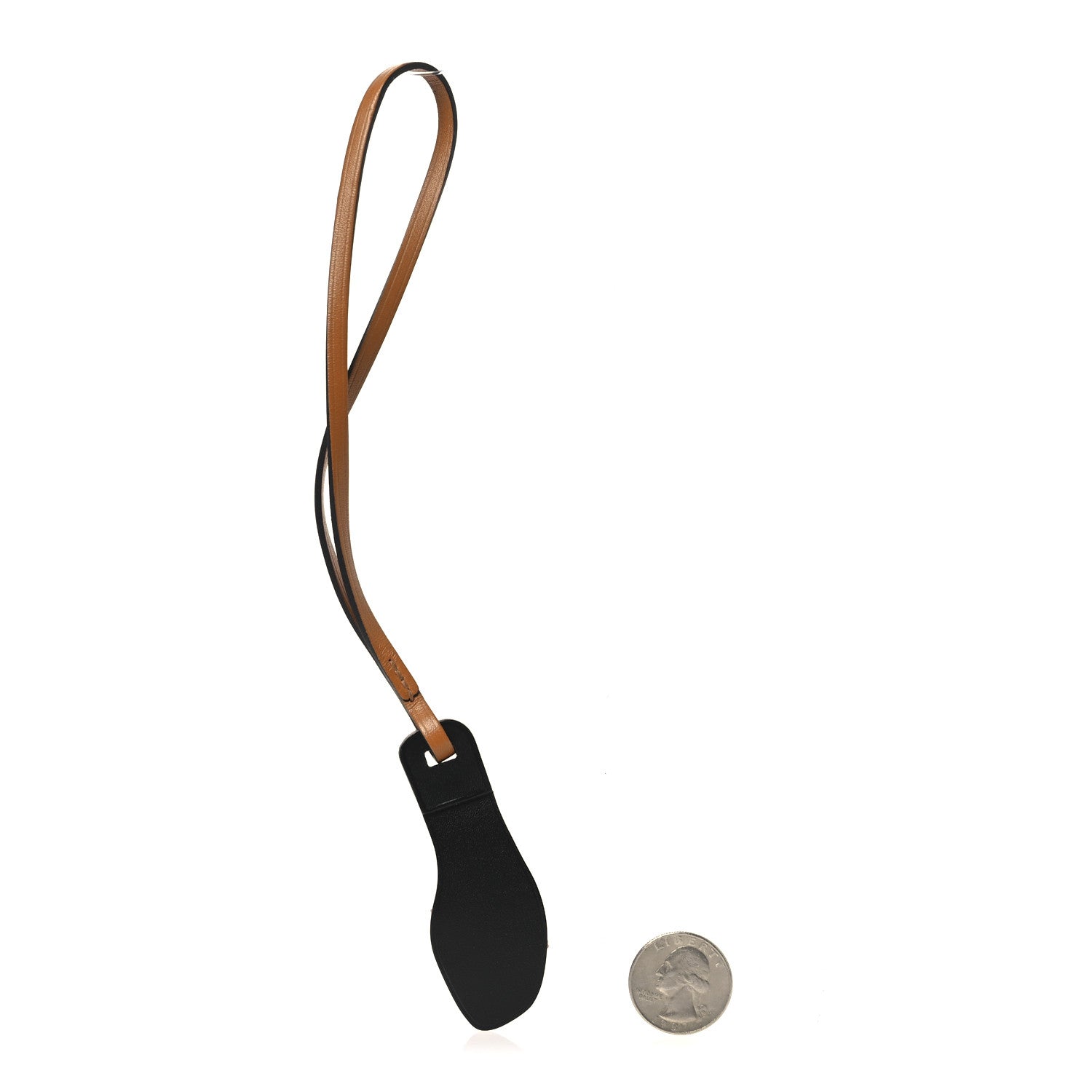 Epsom Butler Calfskin Hunter Oran Nano Bag Charm Rose Texas