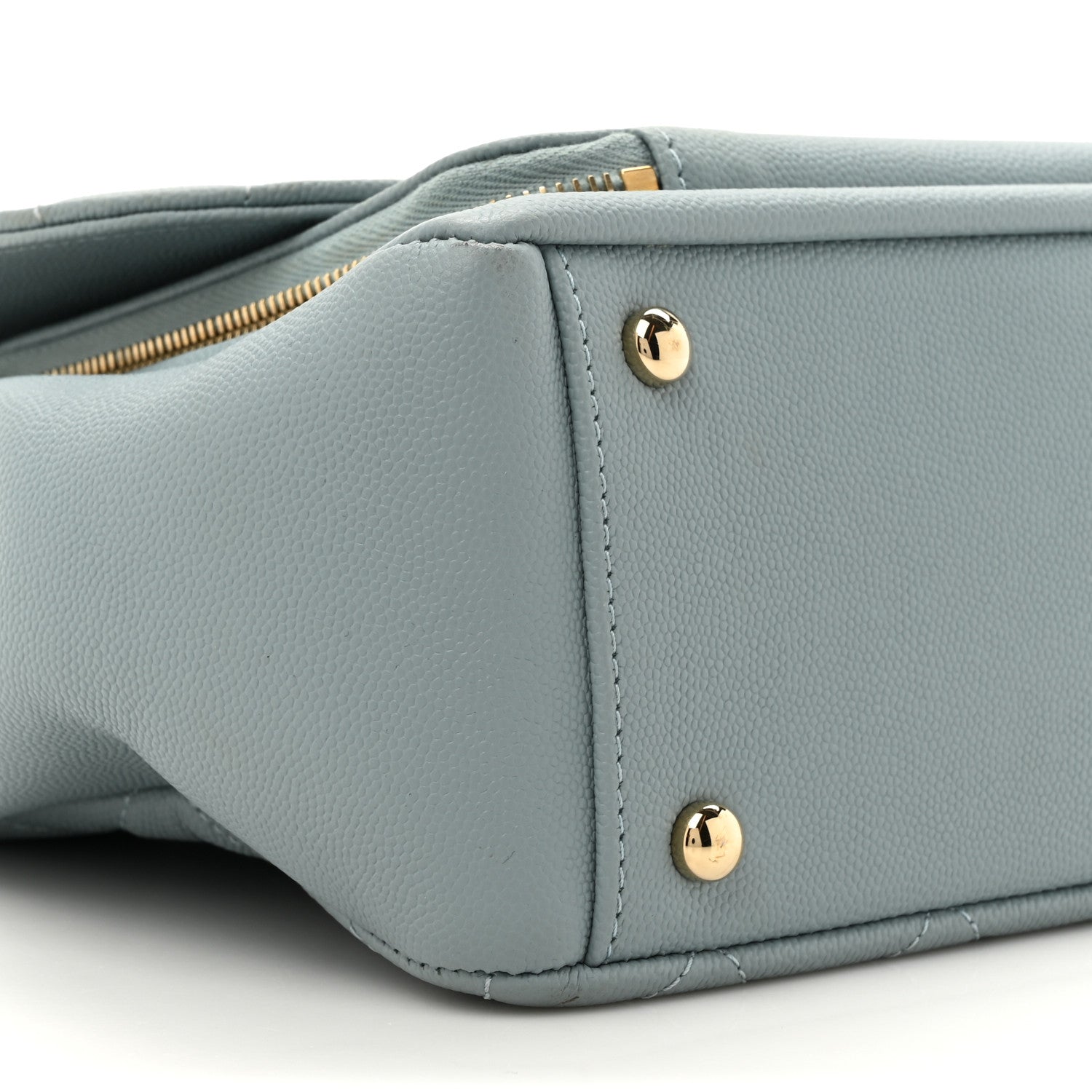 Caviar Quilted Large Business Affinity Flap Blue