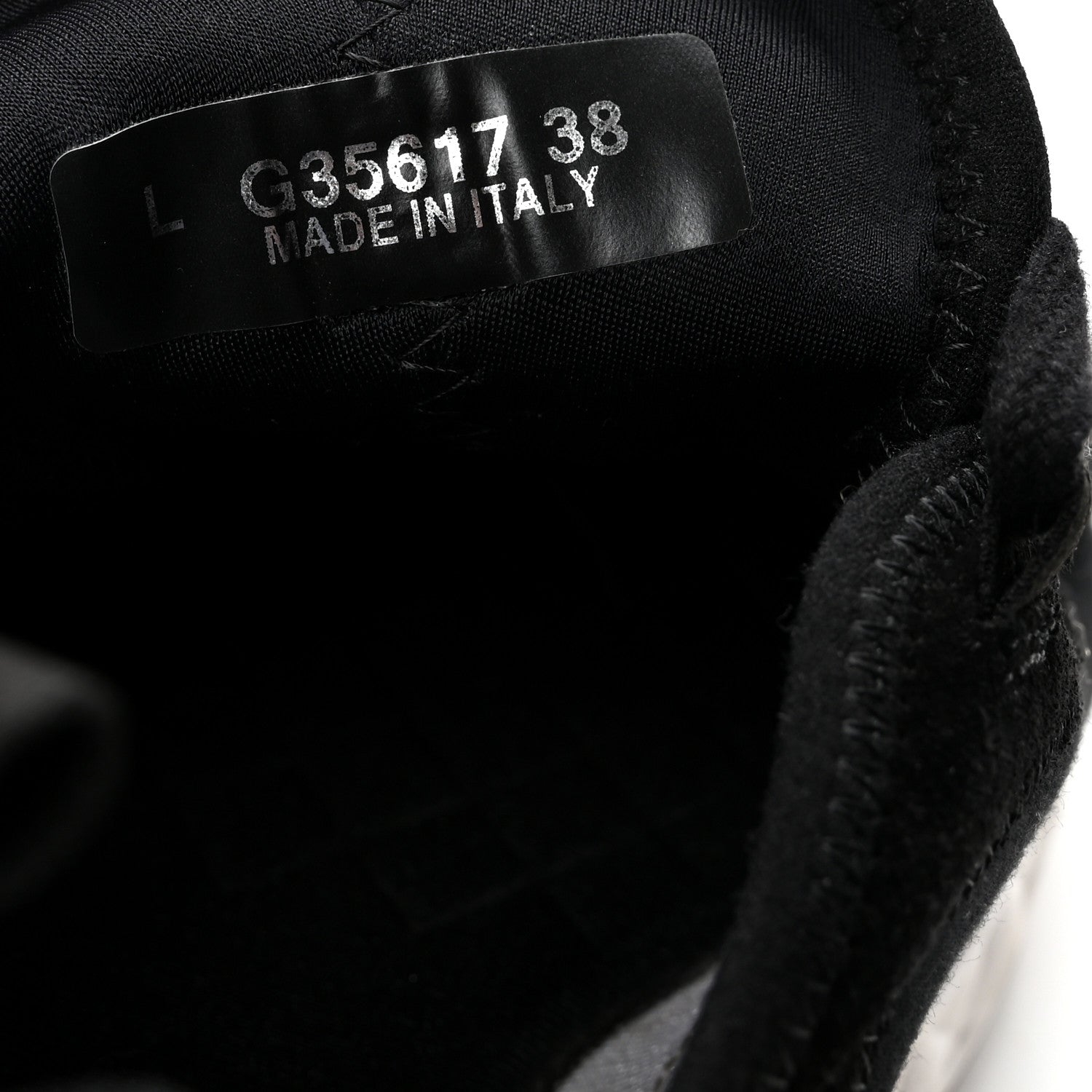 Velvet Calfskin Mixed Fibers CC Sneakers 38 Black