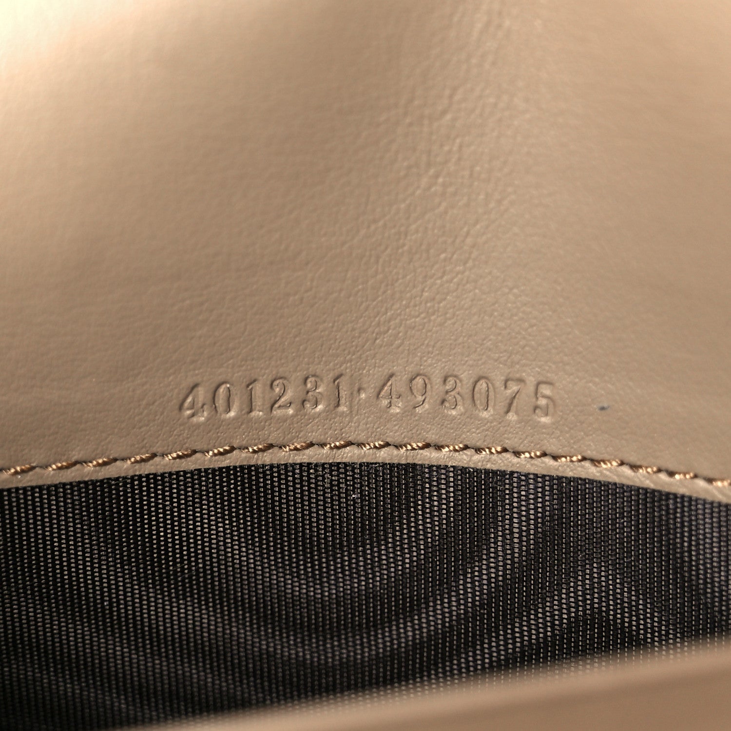 GG Supreme Monogram Mini Dionysus Chain Wallet Beige Taupe
