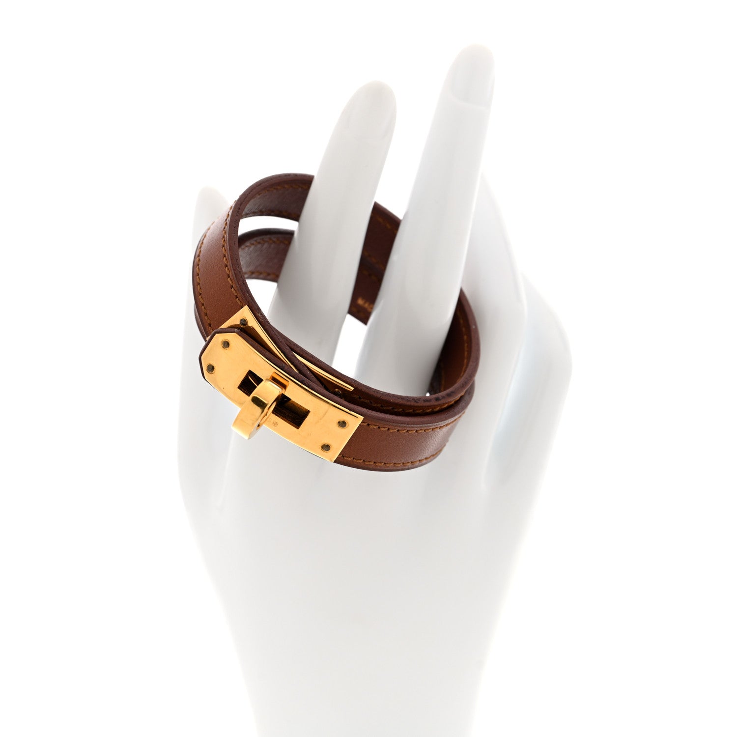 Barenia Kelly Double Tour Bracelet Fauve