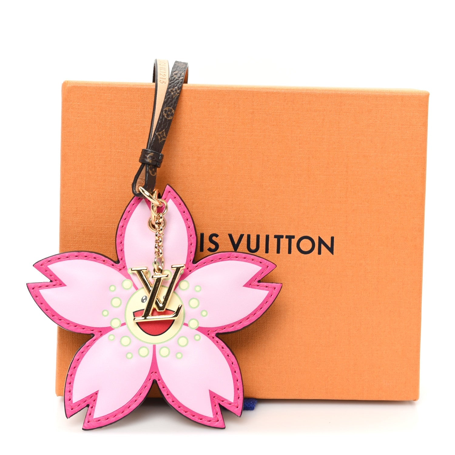 LV X TM Cherry Blossom Bag Charm Pink