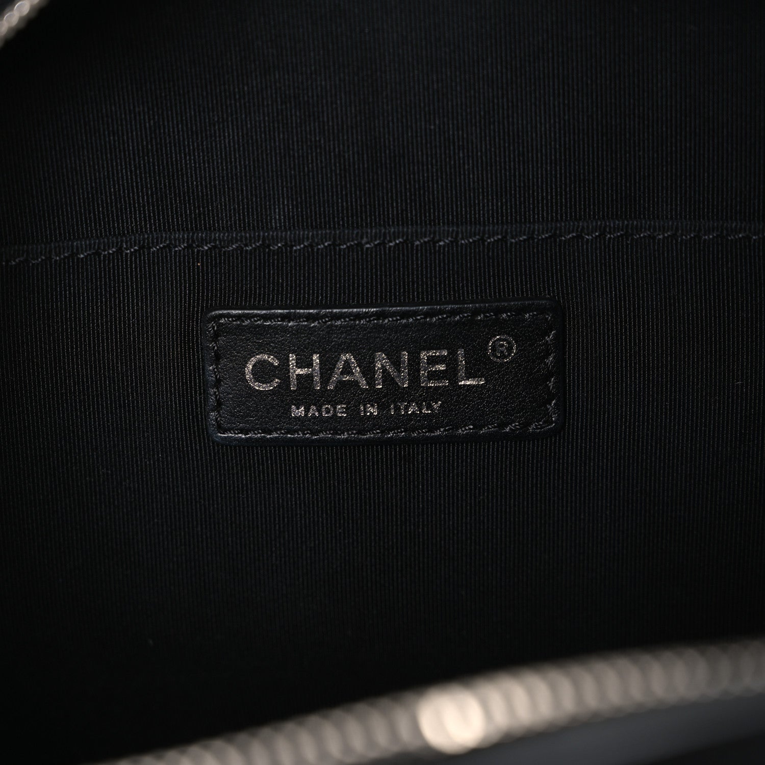 Lambskin Quilted Mini CC Box Camera Bag Black