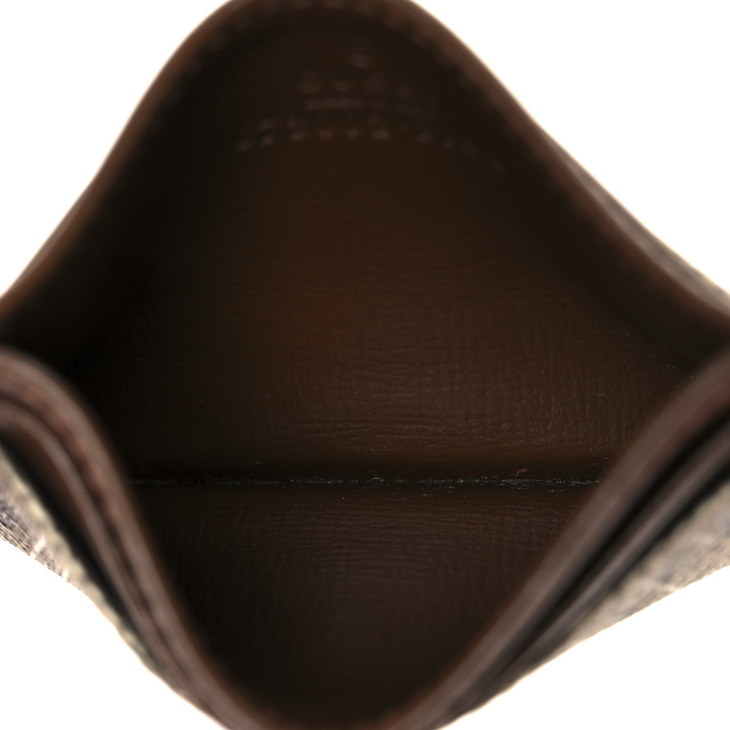 GG Supreme Monogram Azalea Calfskin Retro Interlocking G Card Holder Beige Ebony Brown Sugar