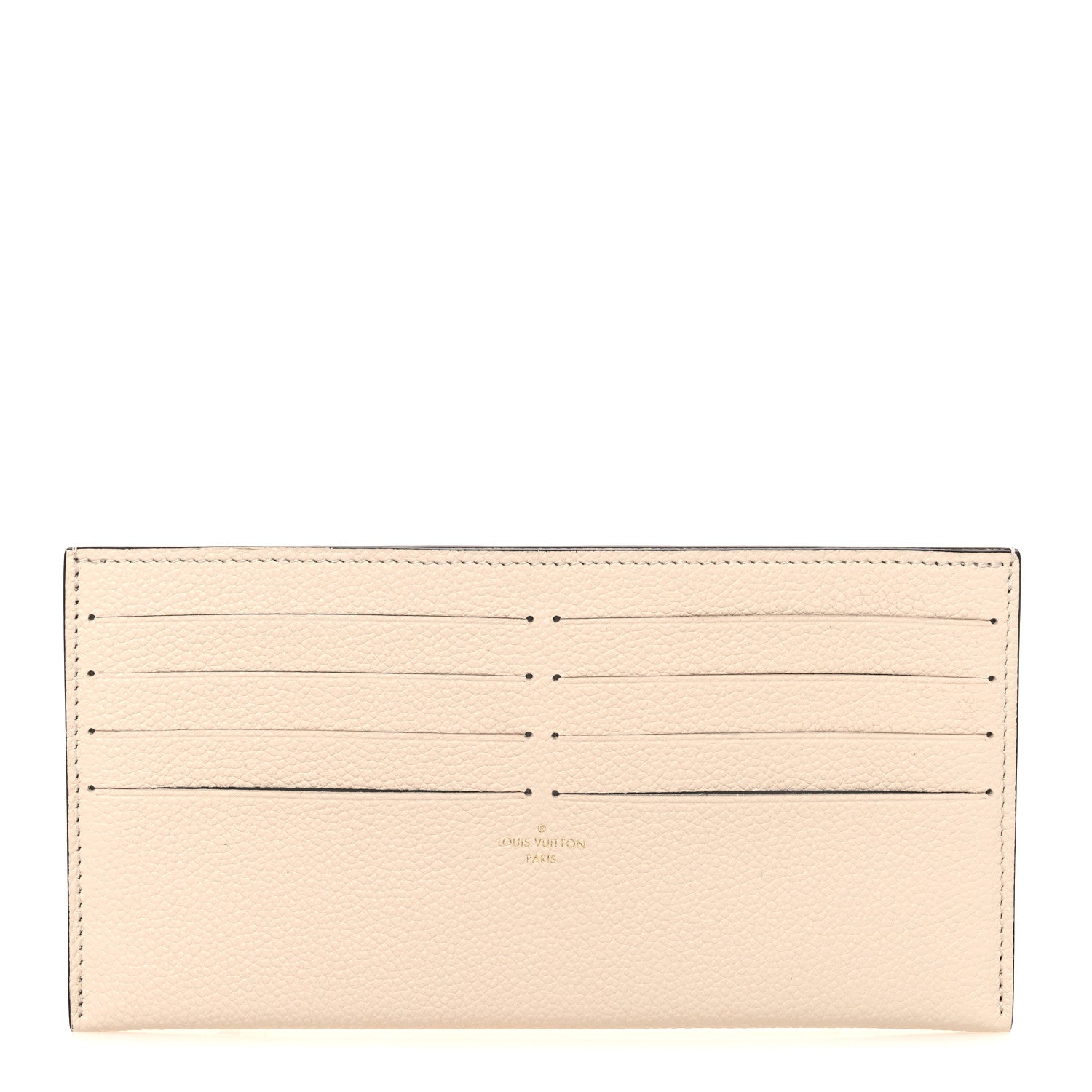 Calfskin Felicie Chain Wallet Card Holder Insert Cream