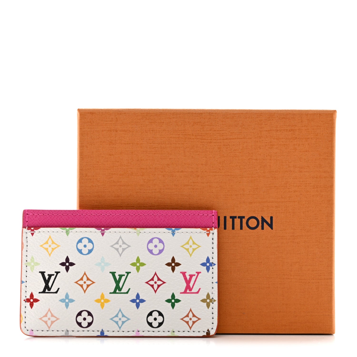 LV X TM Monogram Multicolor Card Holder Kawaii Pink