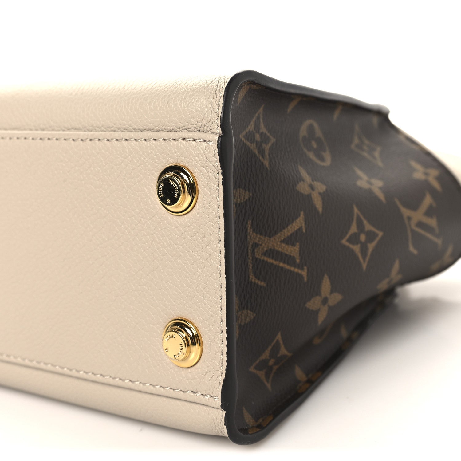 Calfskin Monogram On My Side PM Greige