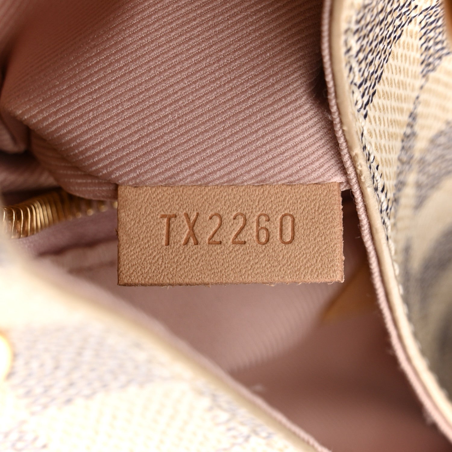 Damier Azur Graceful MM Rose Ballerine