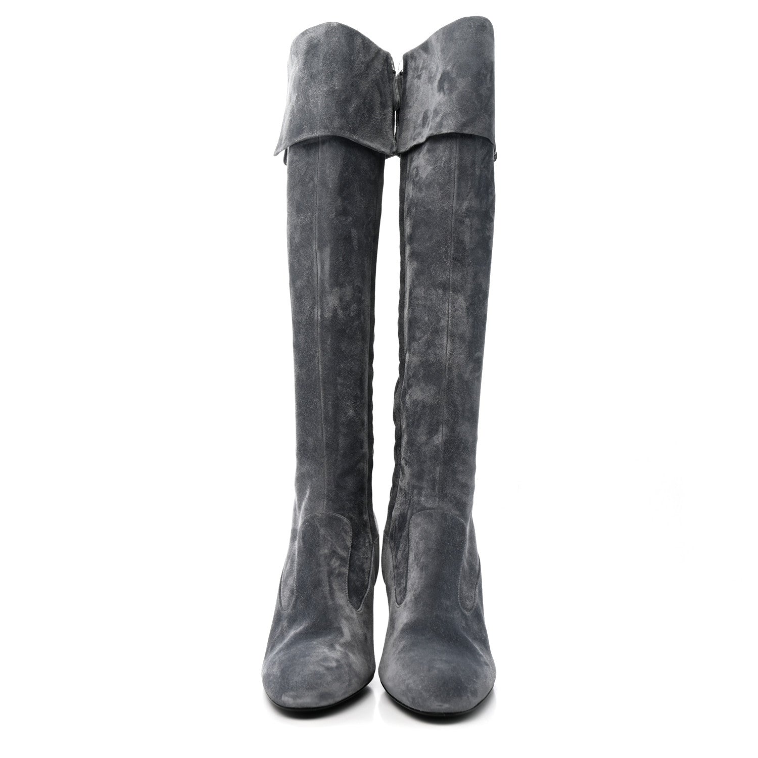 Suede High Boots 41 Grey