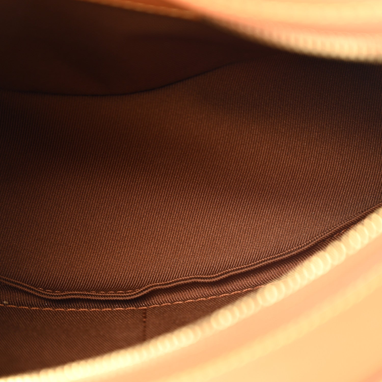 Cowhide Curved Soft Trunk Tan