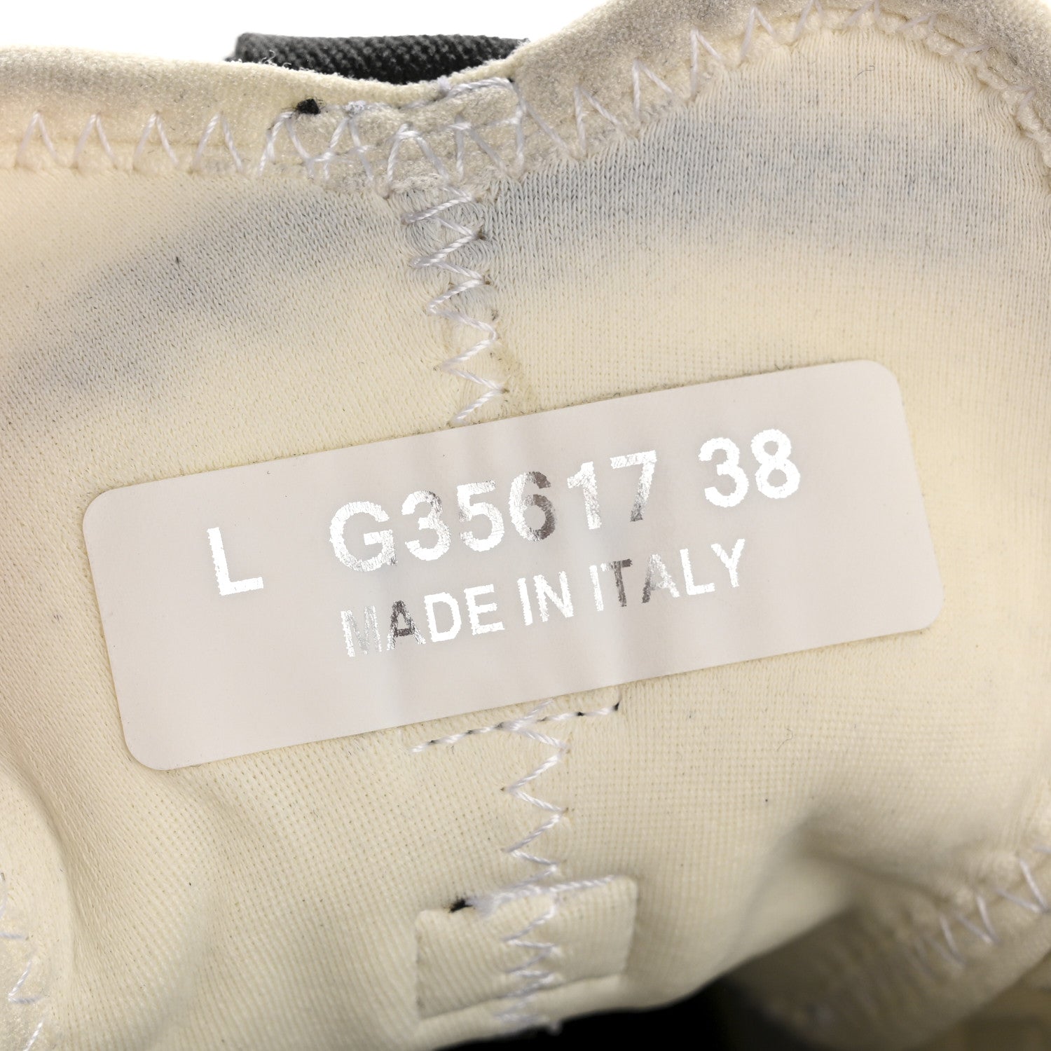 Velvet Calfskin Mixed Fibers CC Sneakers 38 Ivory Black