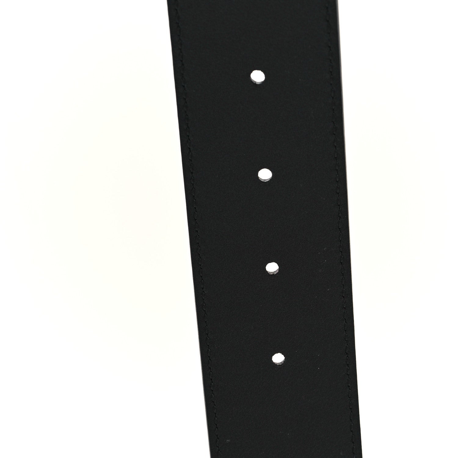 X ADIDAS Textured Dollar Calfskin Double G 40mm Belt 75 30 Black