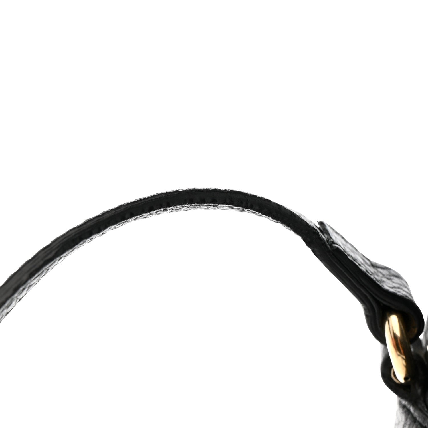 Pebbled Calfskin Small Soho Disco Bag Black