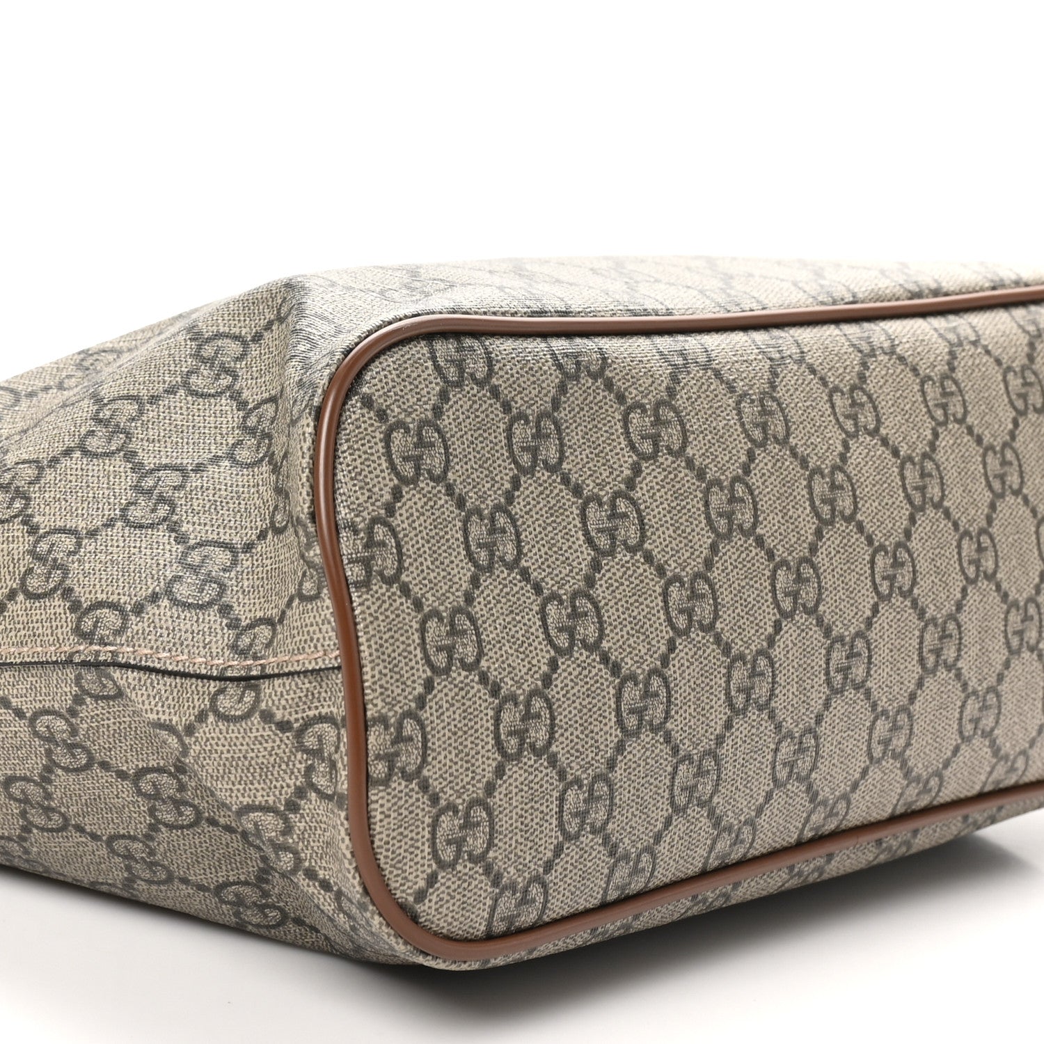 Soft GG Supreme Monogram Small Crossbody Tote Beige Cuir