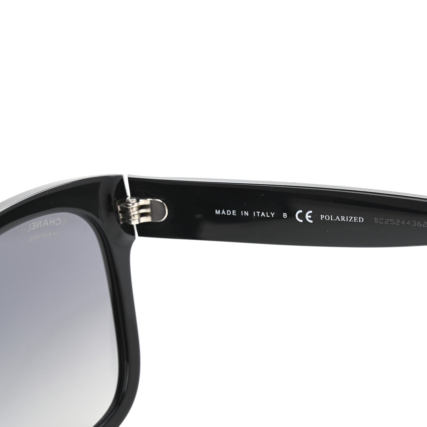 Acetate Polarized Square CC Sunglasses 5380 Black