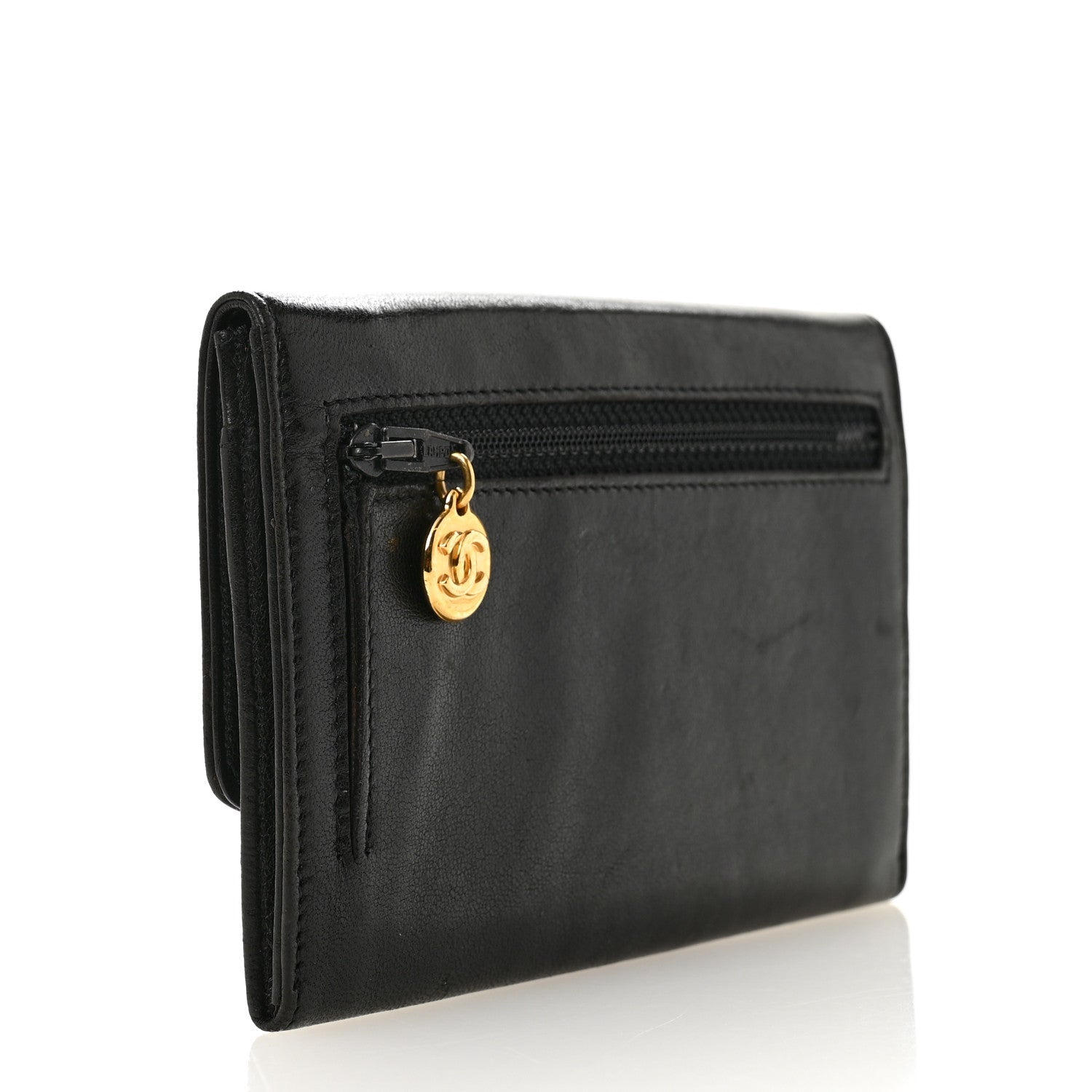 Lambskin Timeless CC Flap Wallet Black