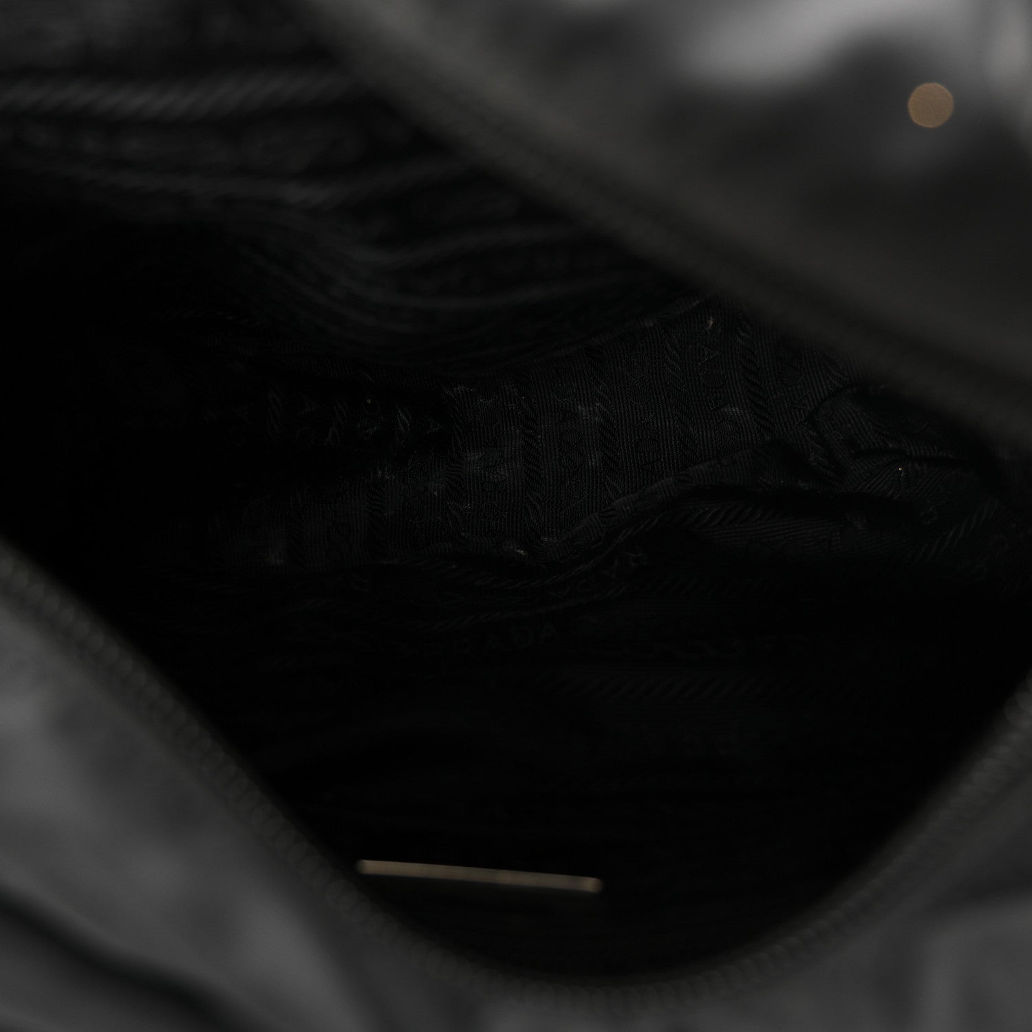 Nylon Vela Saffiano Single Buckle Messenger Shoulder Bag Black