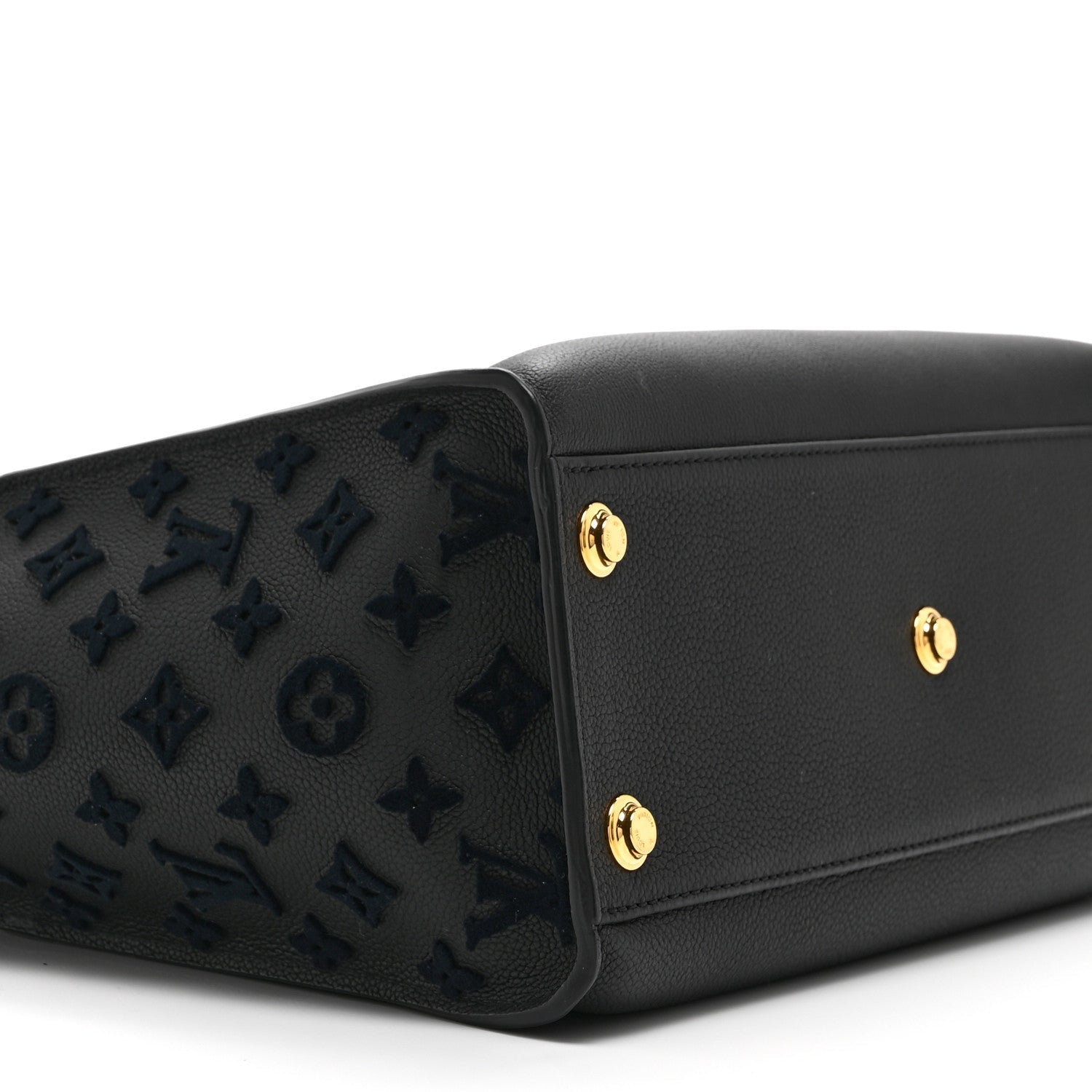 Calfskin Monogram Tufting On My Side Black