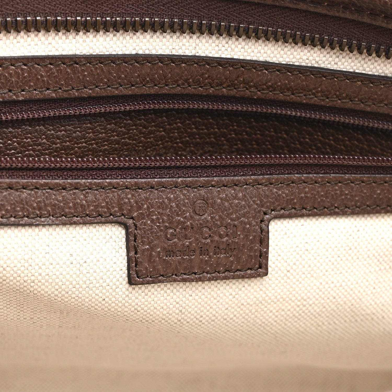 GG Supreme Monogram Web Ophidia GG Toiletry Case Beige New Acero