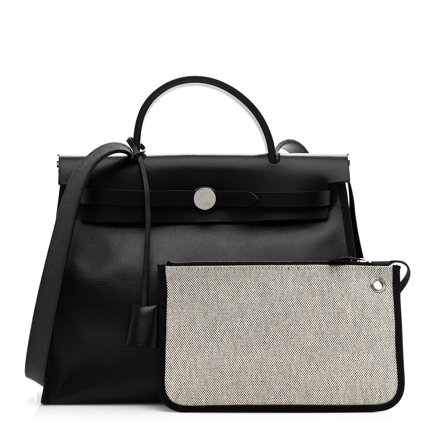 Toile H Berline Vache Hunter Herbag Zip PM 31 Black Ecru