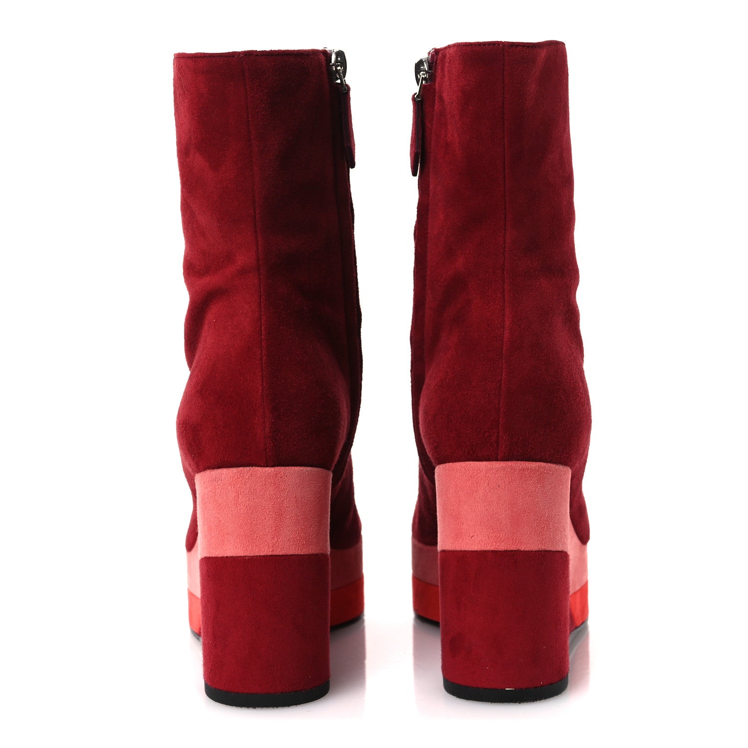 Suede Goatskin Womens Wedge Boot 36