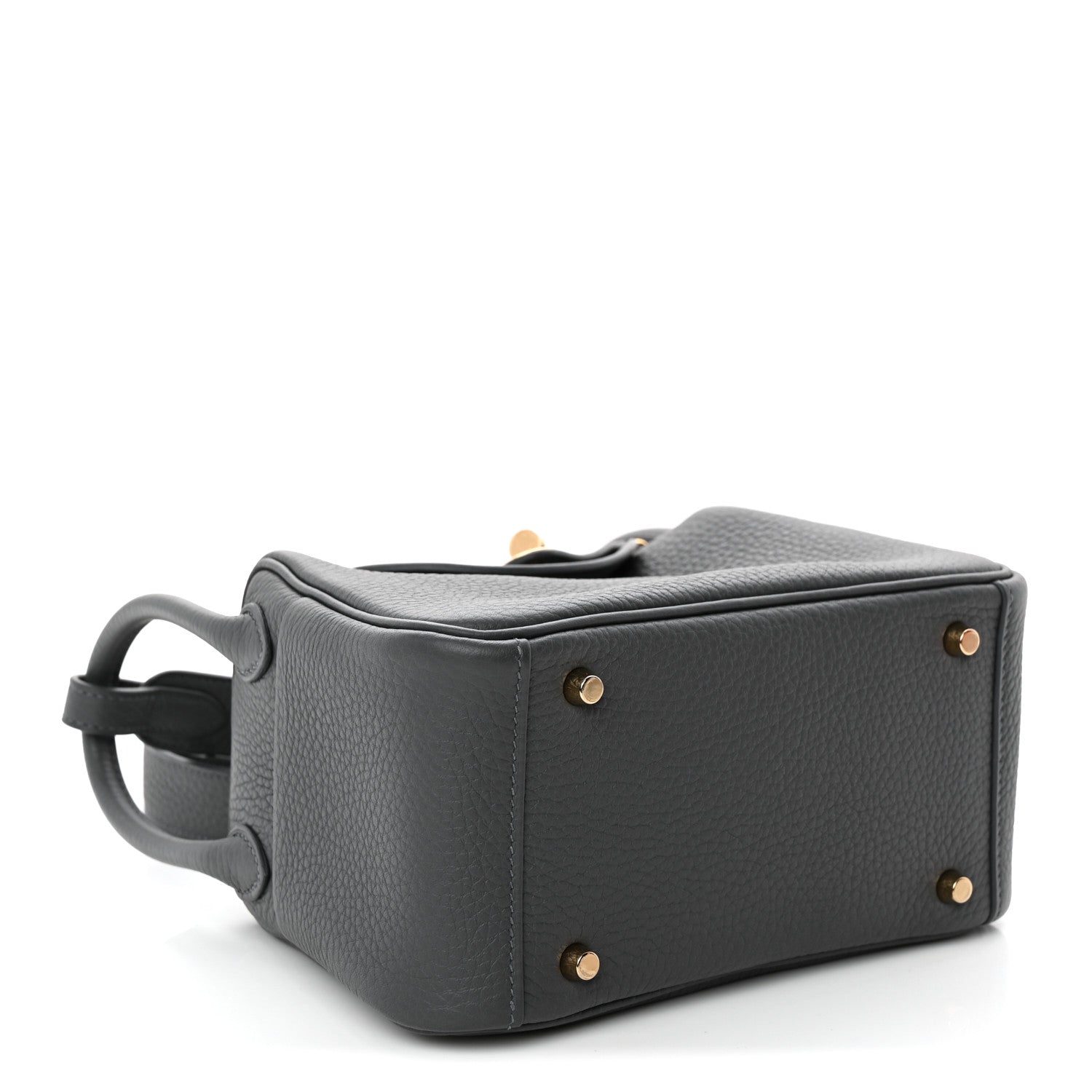 Taurillon Clemence Mini Lindy 20 Gris Misty