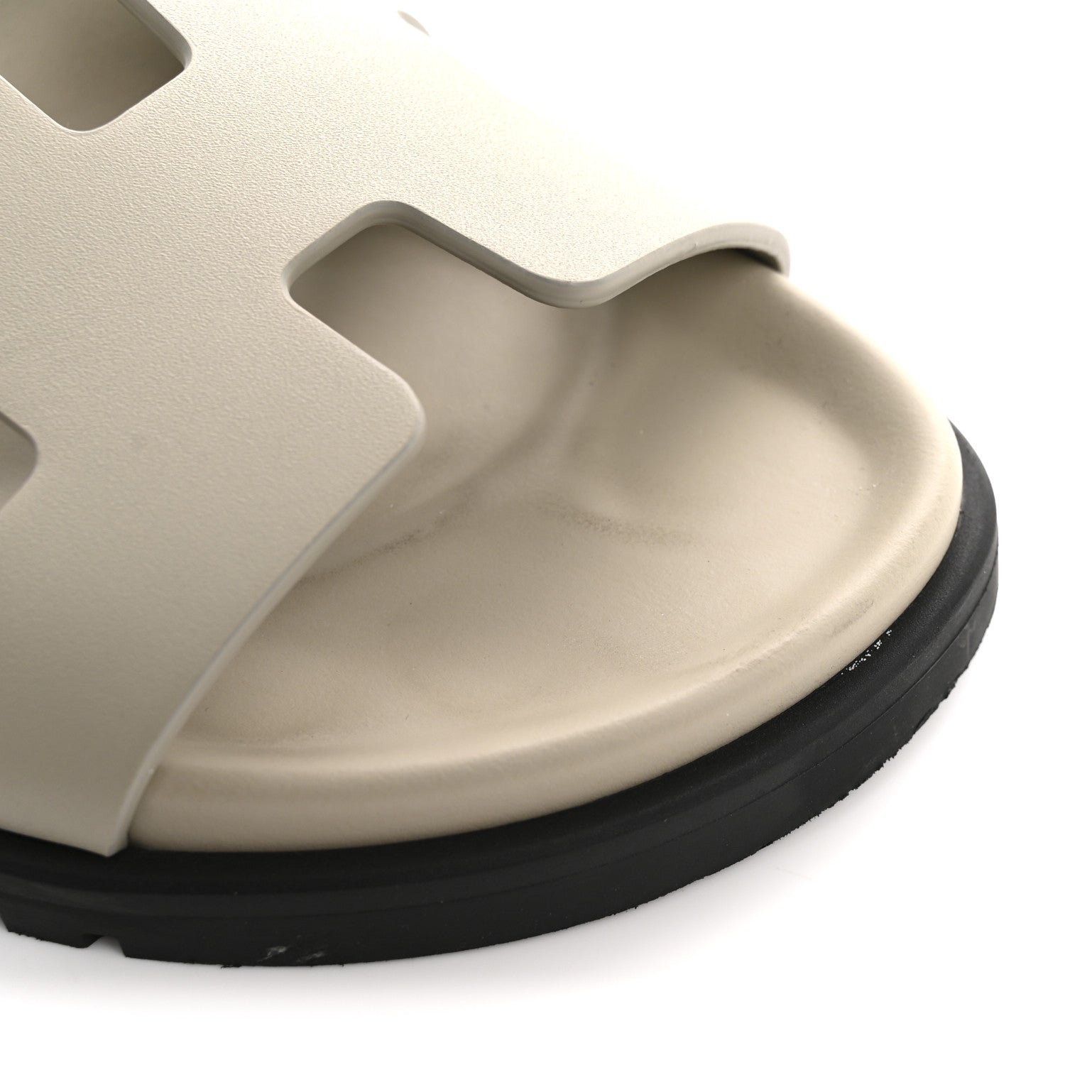 Calfskin Womens Chypre Sandals 35 Beige Mastic
