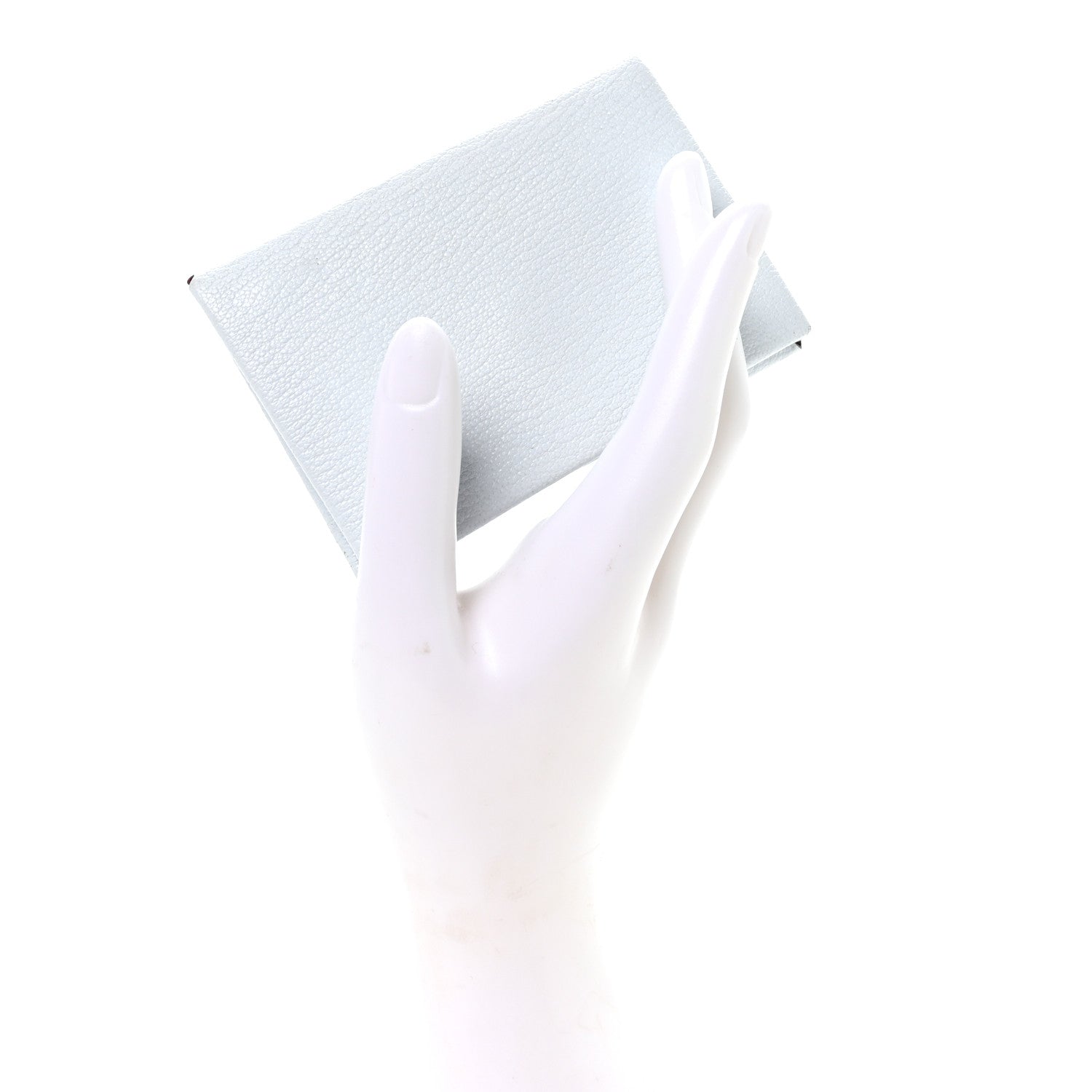 Chevre Mysore Verso Calvi Card Case Bleu Brume Brique