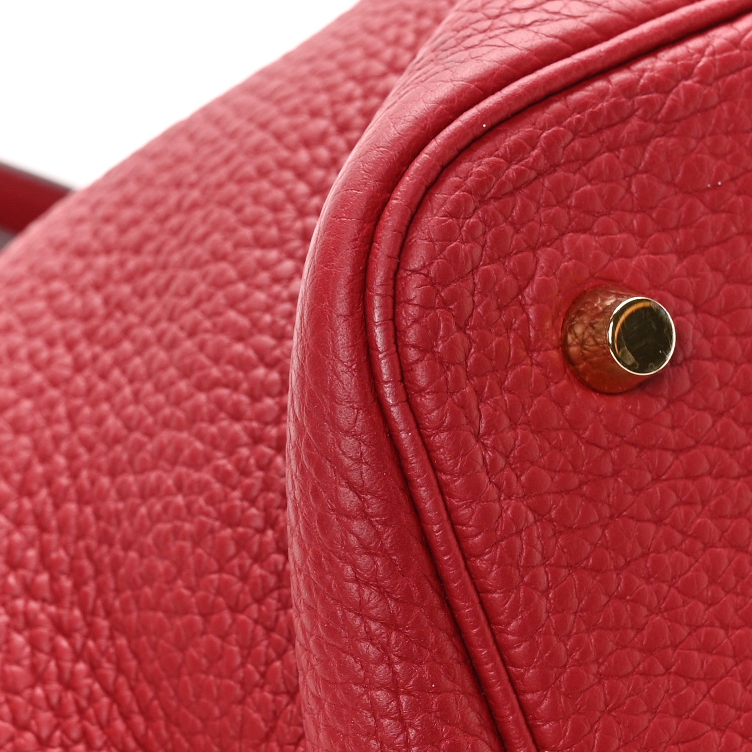 Taurillon Clemence Picotin Lock 22 MM Rouge Grenat
