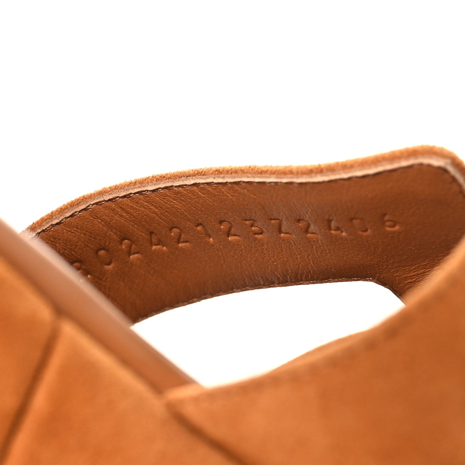 Suede Goatskin Jam 30 Sandals 38 Naturel