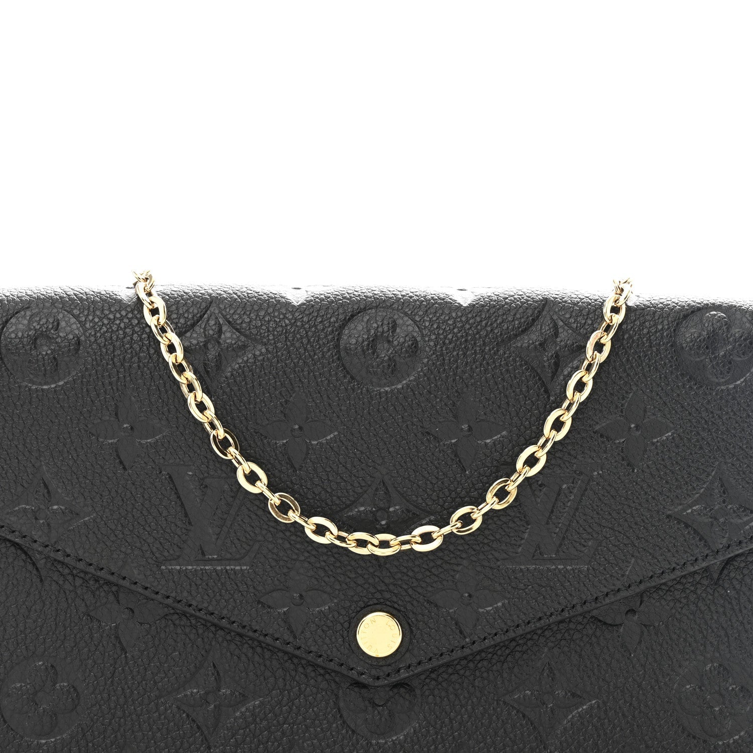 Empreinte Pochette Felicie Chain Wallet Black