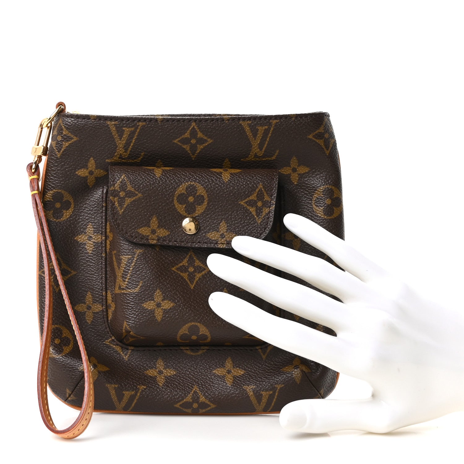 Monogram Partition Wristlet