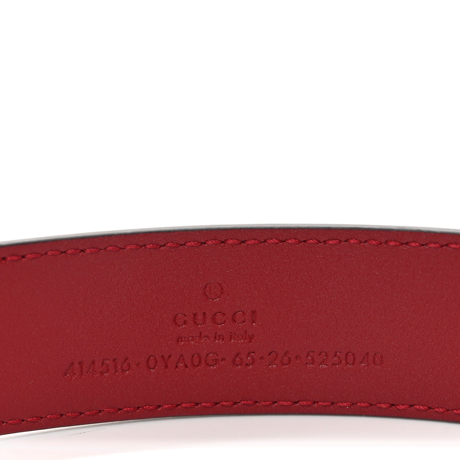 Plutone Calfskin Double G 30mm Belt 75 30 Red