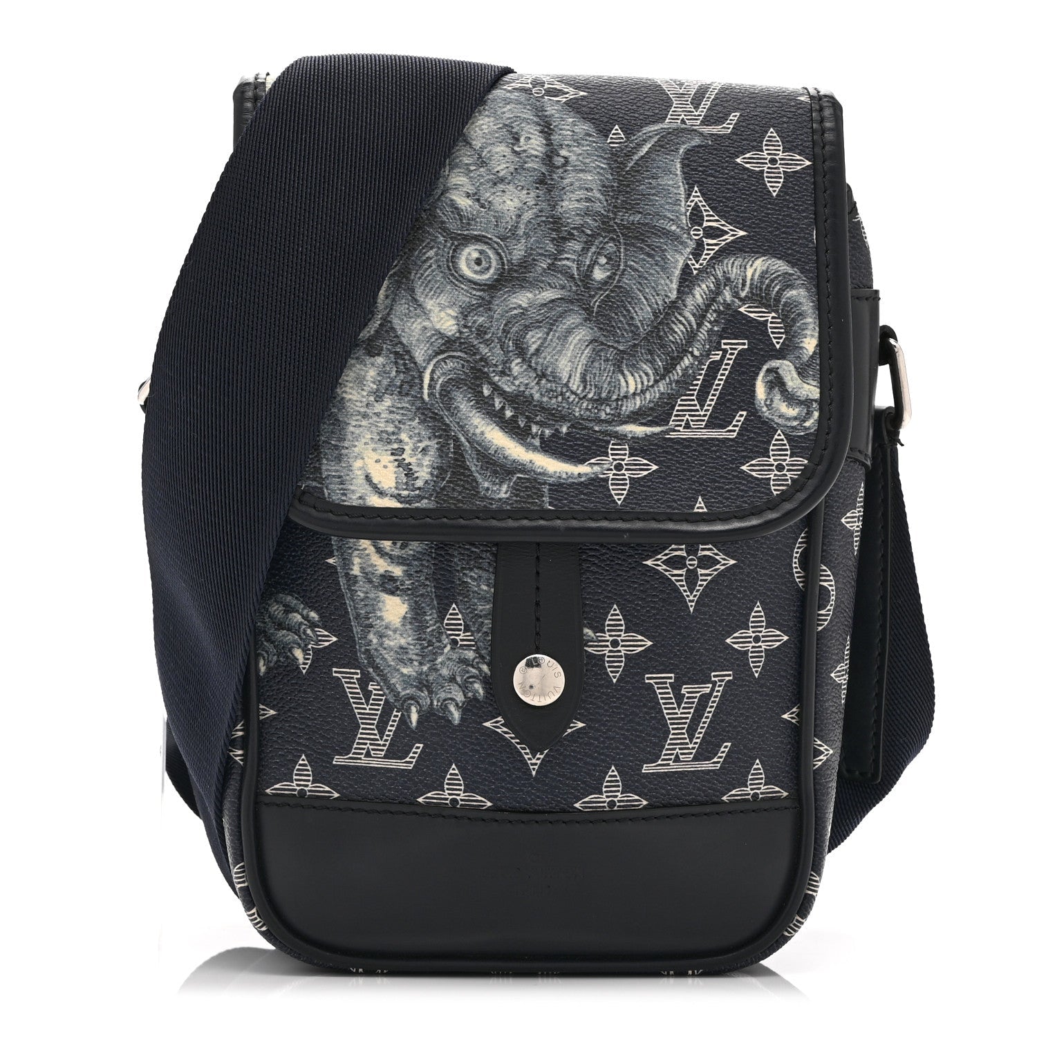 Savane Monogram Elephant Chapman Messenger BB Encre
