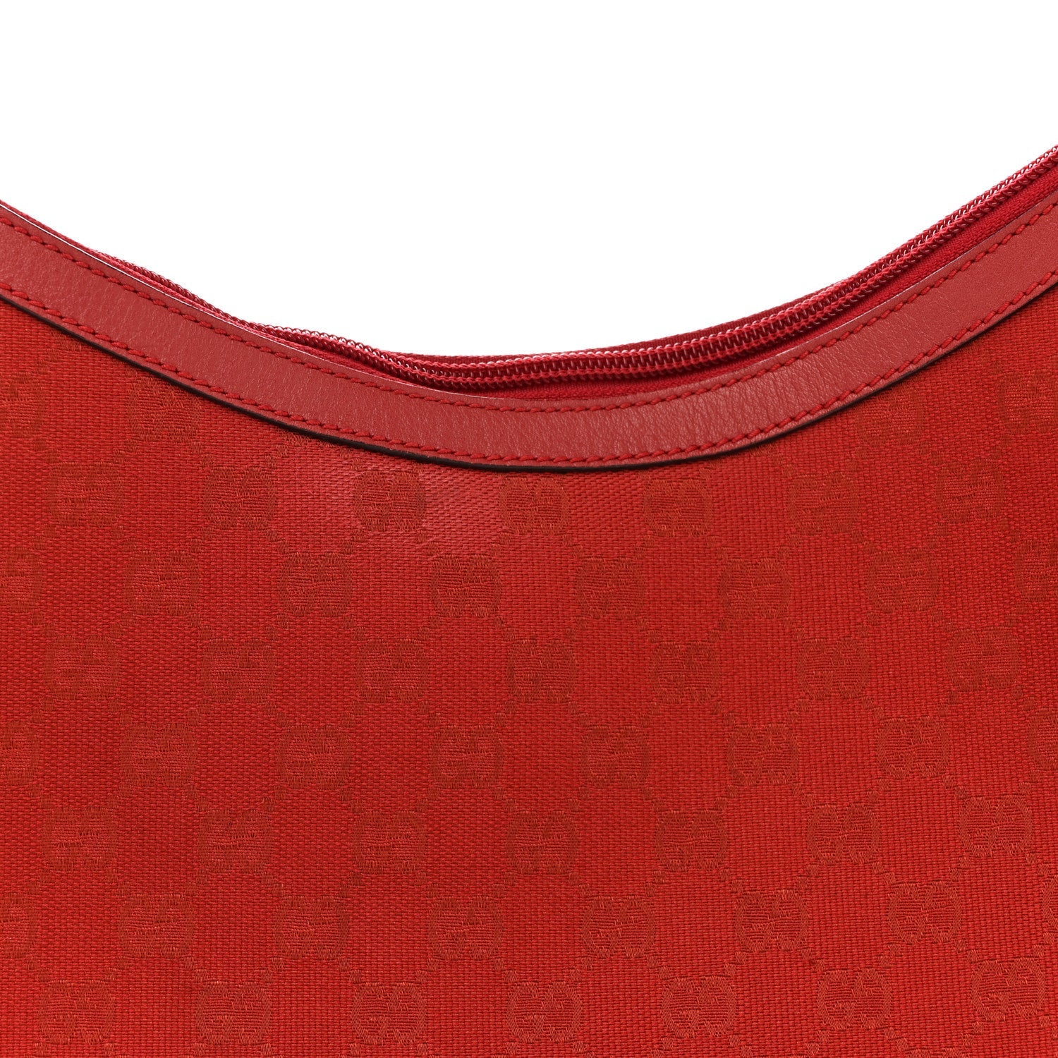 Monogram Half Moon Hobo Red