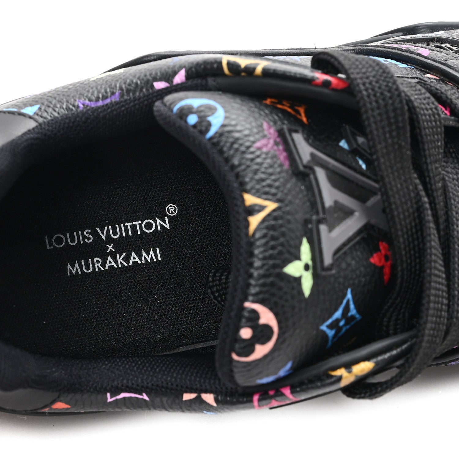 LV X TM Calfskin Monogram Multicolor LV Trainer Sneakers 36 Black