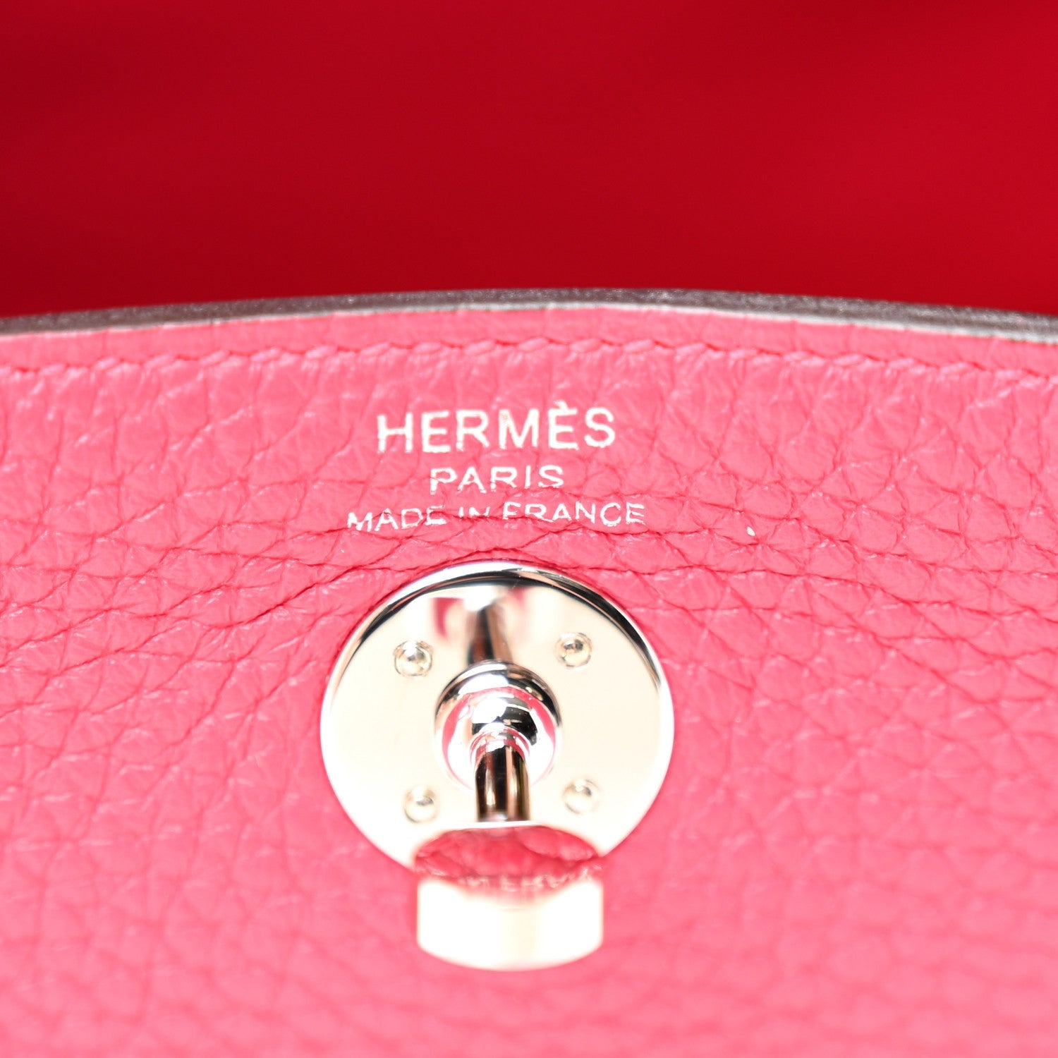 Taurillon Clemence Mini Lindy 20 Rose Mexico