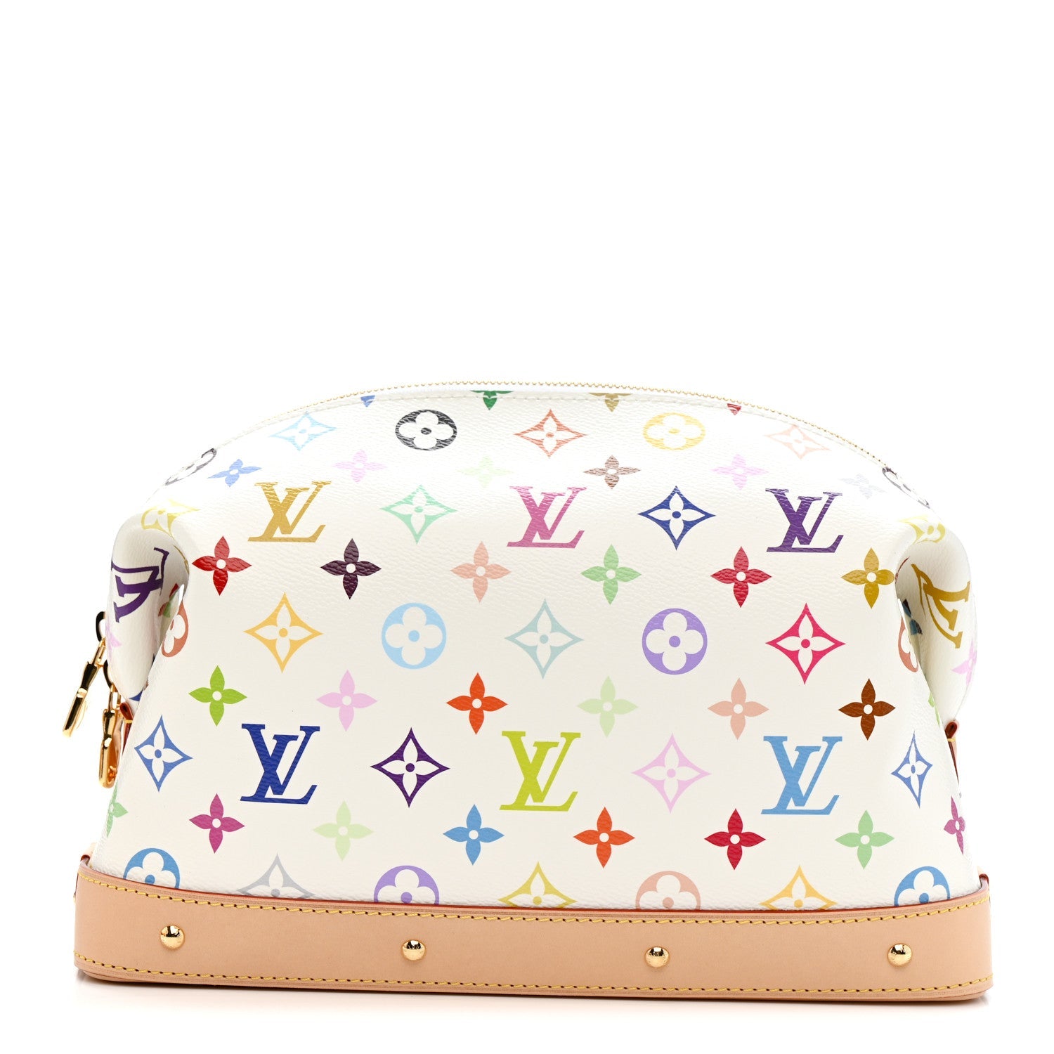 LV x TM Monogram Multicolor Cosmetic Pouch GM White