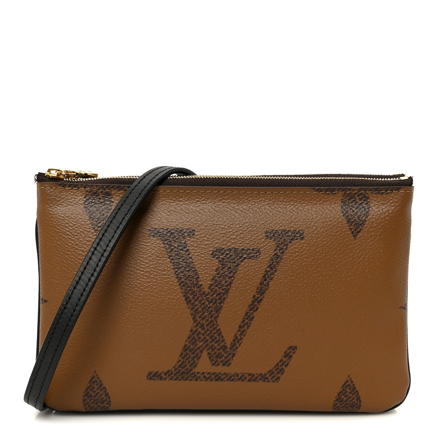 Reverse Monogram Giant Double Zip Pochette
