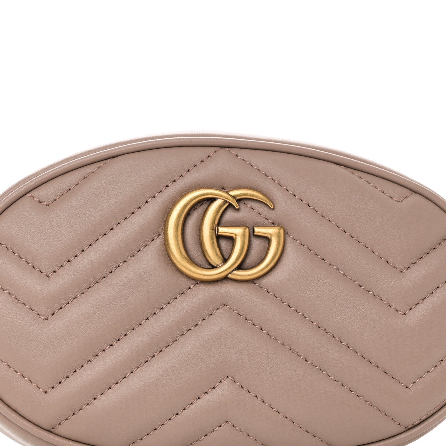 Calfskin Matelasse GG Marmont Belt Bag 85 34 Porcelain Rose