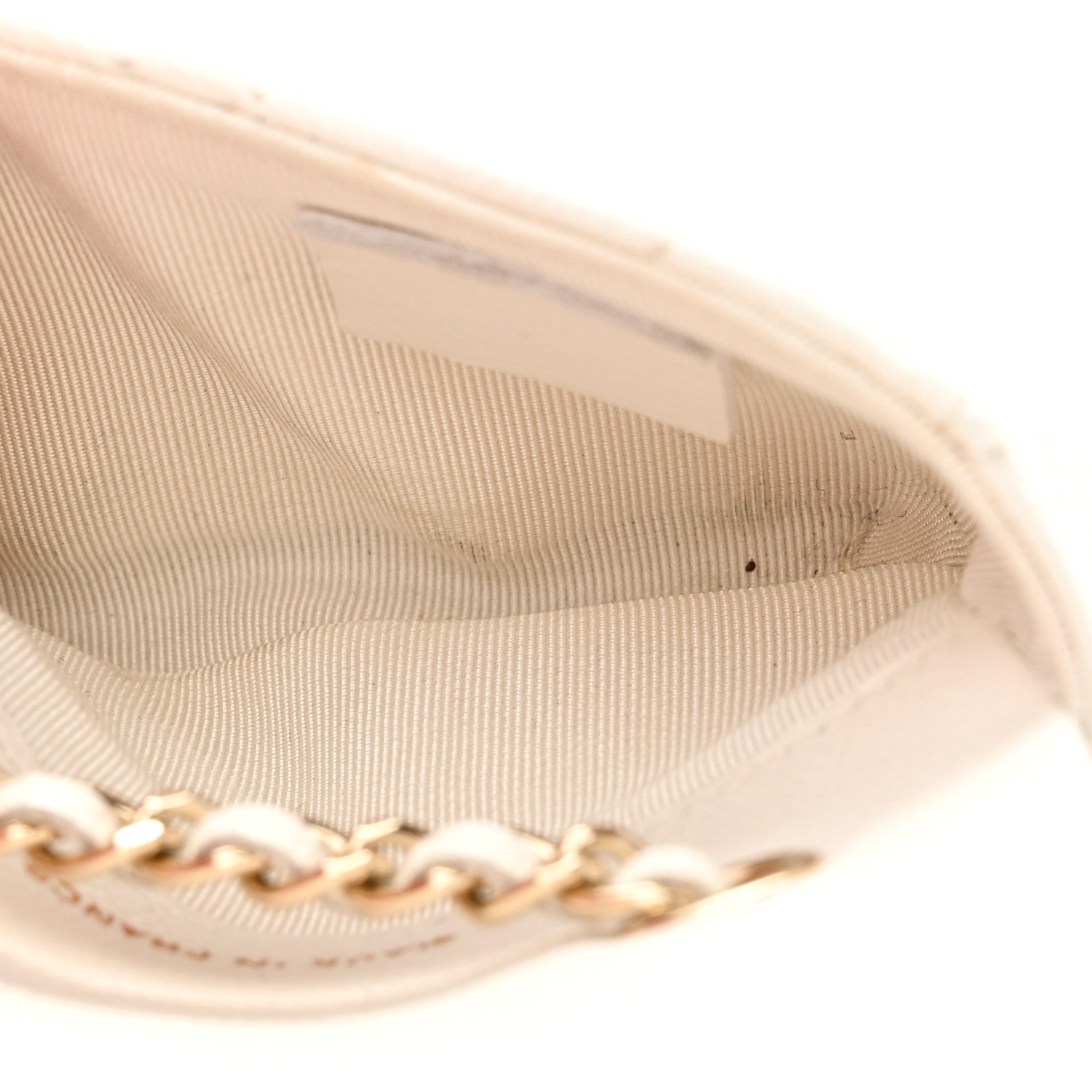 Caviar Quilted Belt Bag White