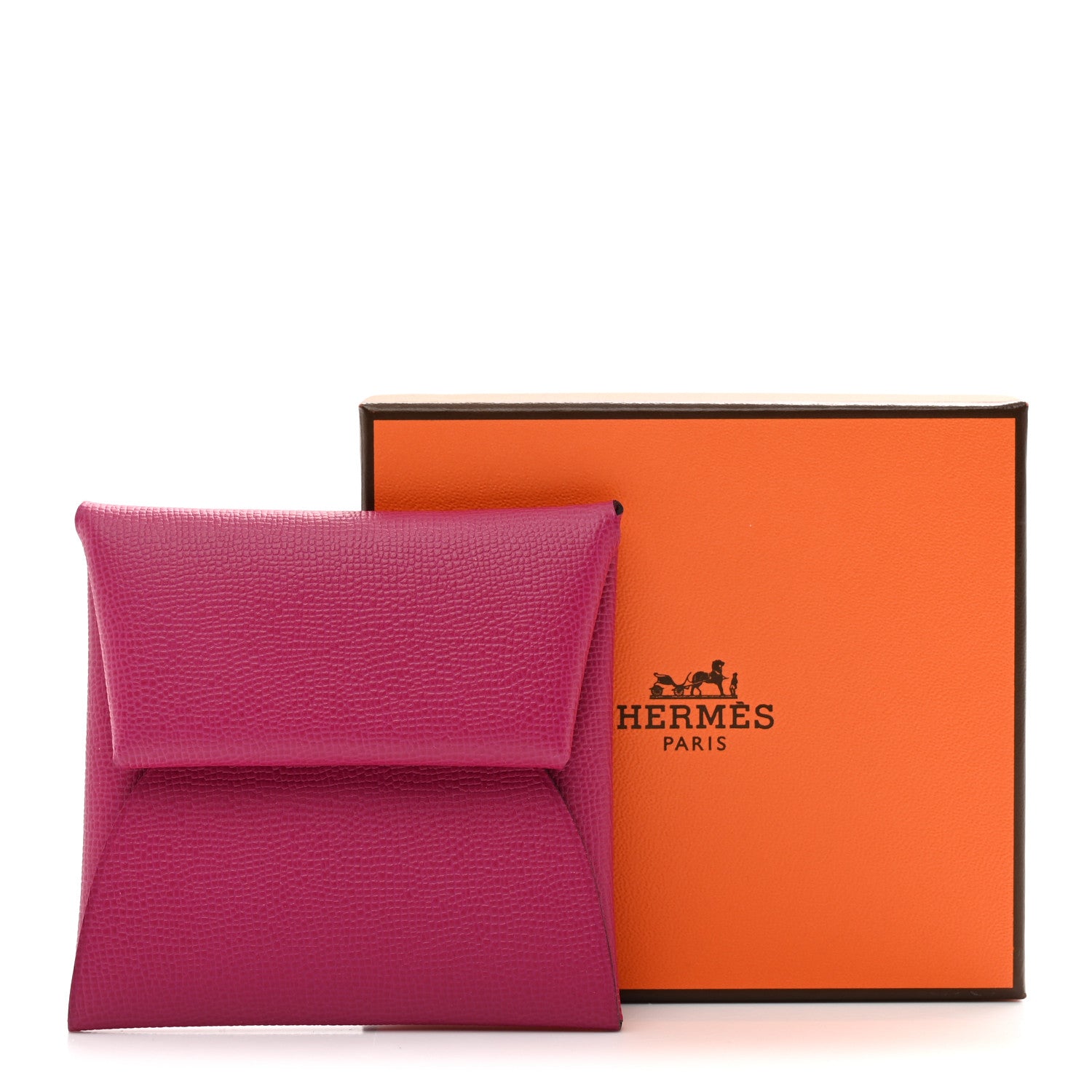 Madame Calfskin Bastia Coin Purse Rose Pourpre