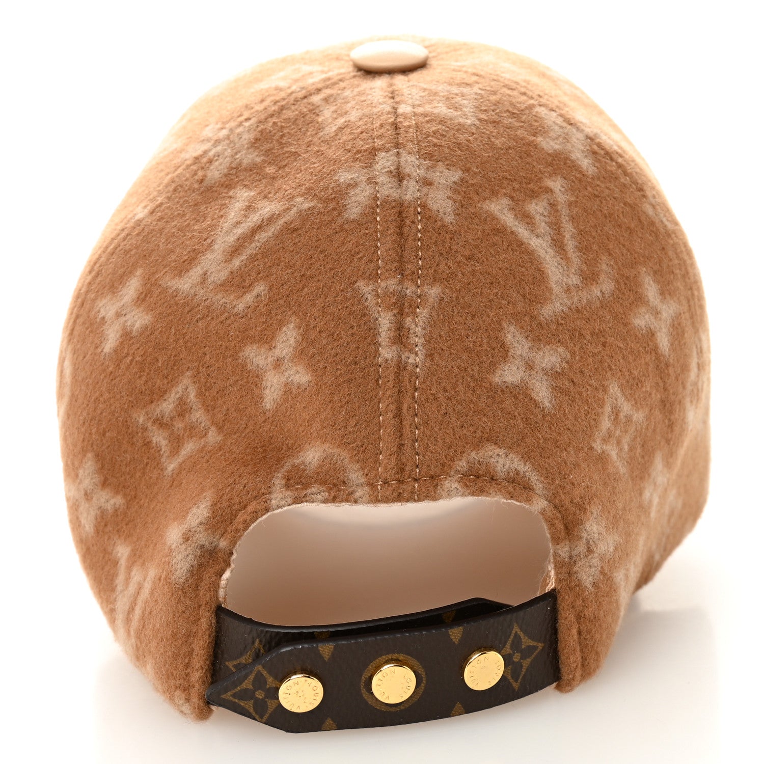 Wool Monogram Carry On Cap M Beige