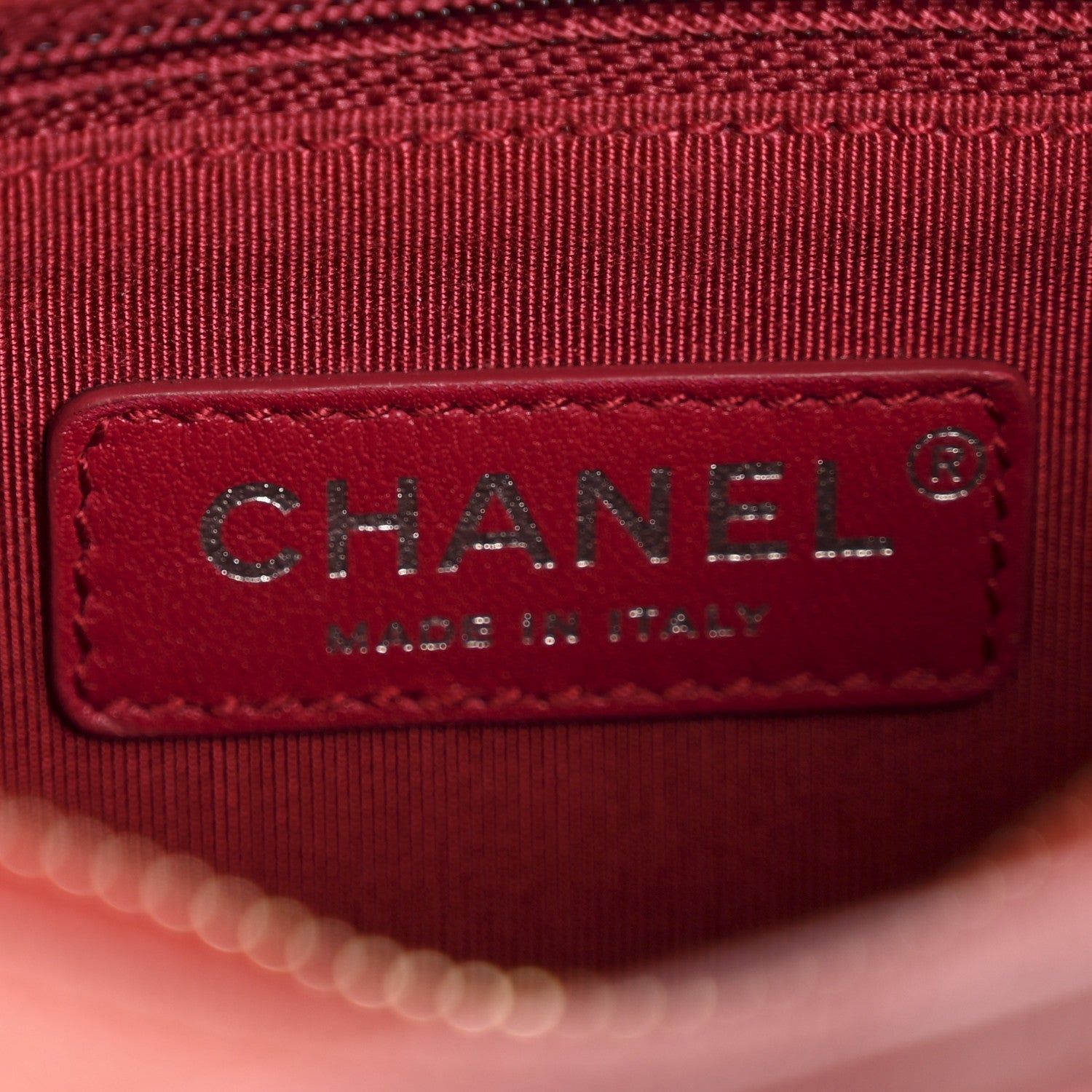 Aged Calfskin Quilted Small Gabrielle Hobo Red
