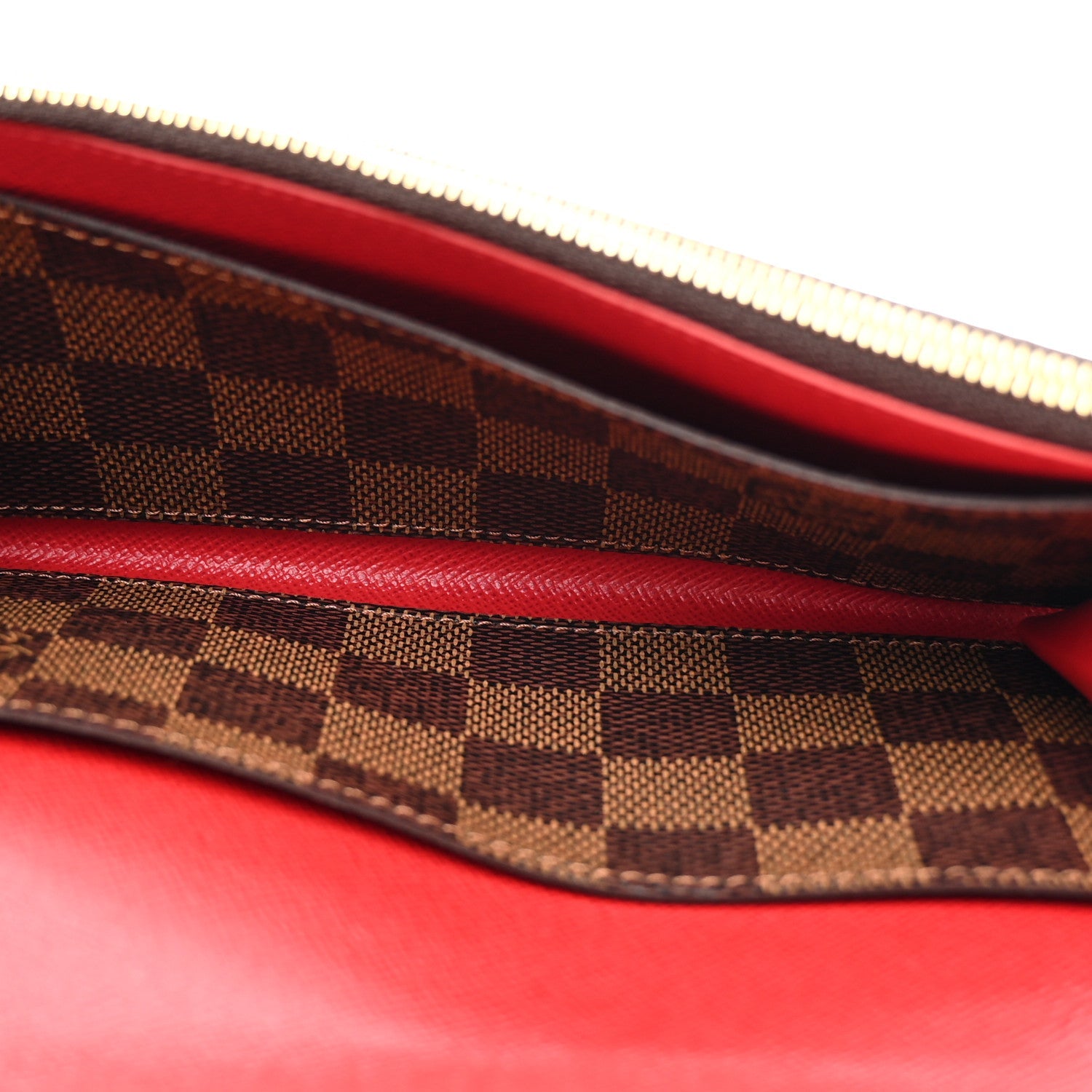 Damier Ebene Emilie Wallet Red