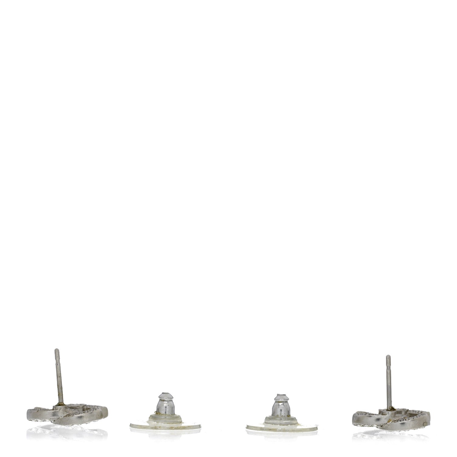 Crystal CC Earrings Silver