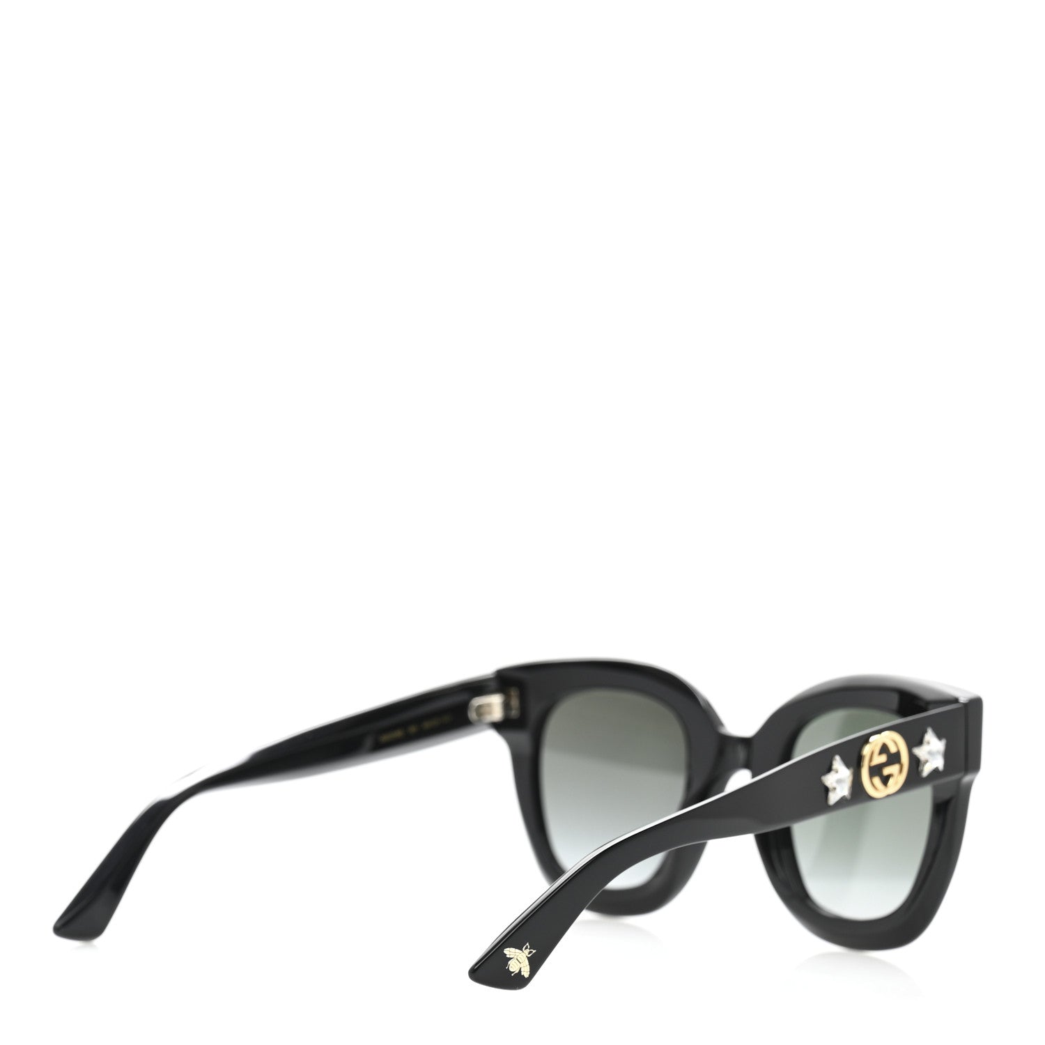 Round Frame Star Sunglasses GG0208S Black