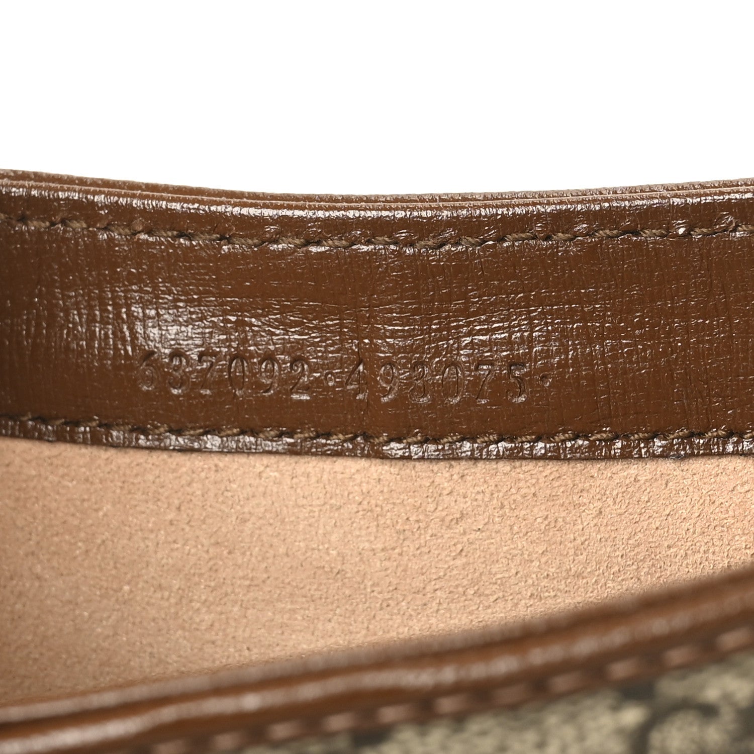 GG Supreme Monogram Azalea Calfskin Web Mini Jackie 1961 Hobo Beige Ebony Brown Sugar