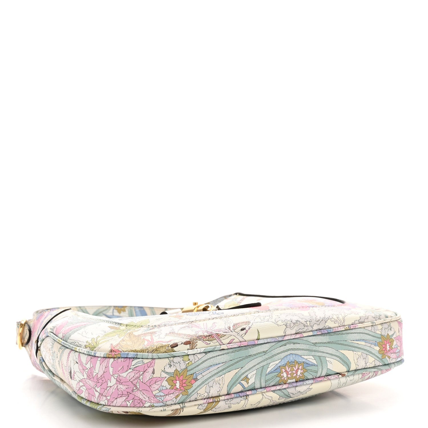 New Shangai Calfskin Tiger Savanah Small Jackie 1961 Hobo Chalky White Multicolor