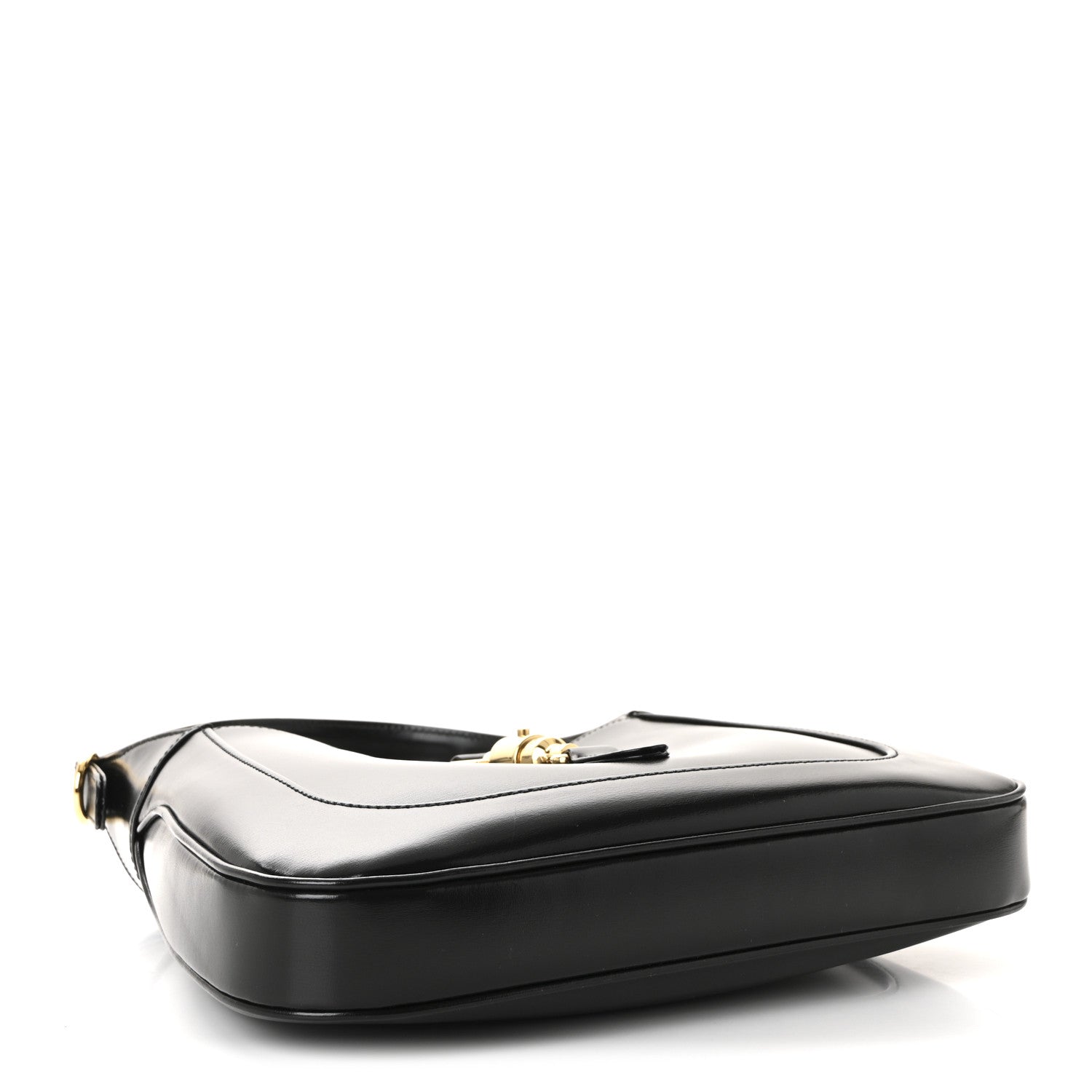 Boarded Dyana Lux Calfskin Small Jackie 1961 Hobo Black